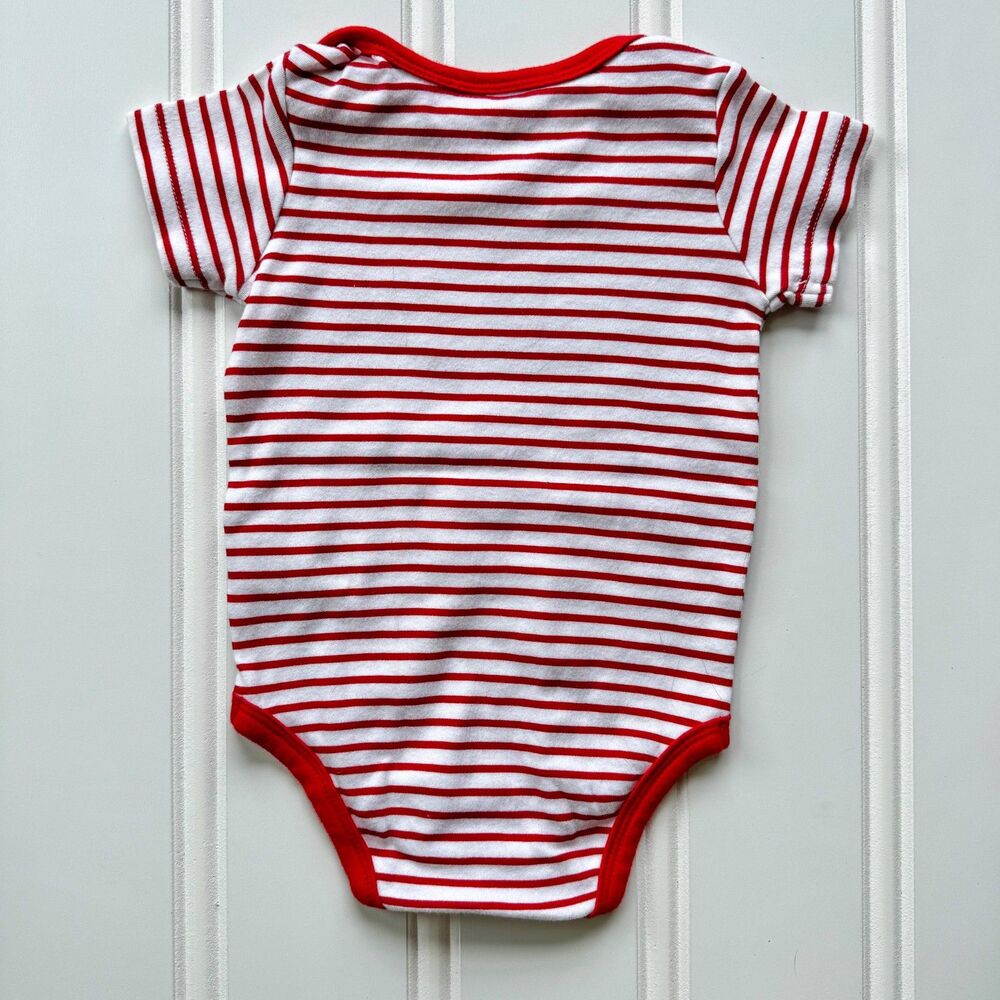 4/$10 - Baby Starters Christmas Cotton Baby Footie, Onesie Bodysuit, & Bib Set | - Picture 9 of 11